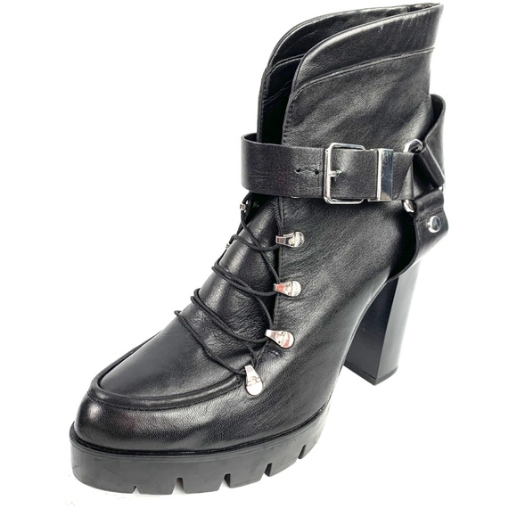 Zara Shoes - ZARA Leather Platform Ankle Boots
